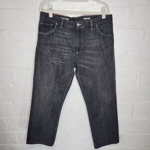 Alberto Men's Size 38 x 29 Jeans Black Modern Fit AS IS